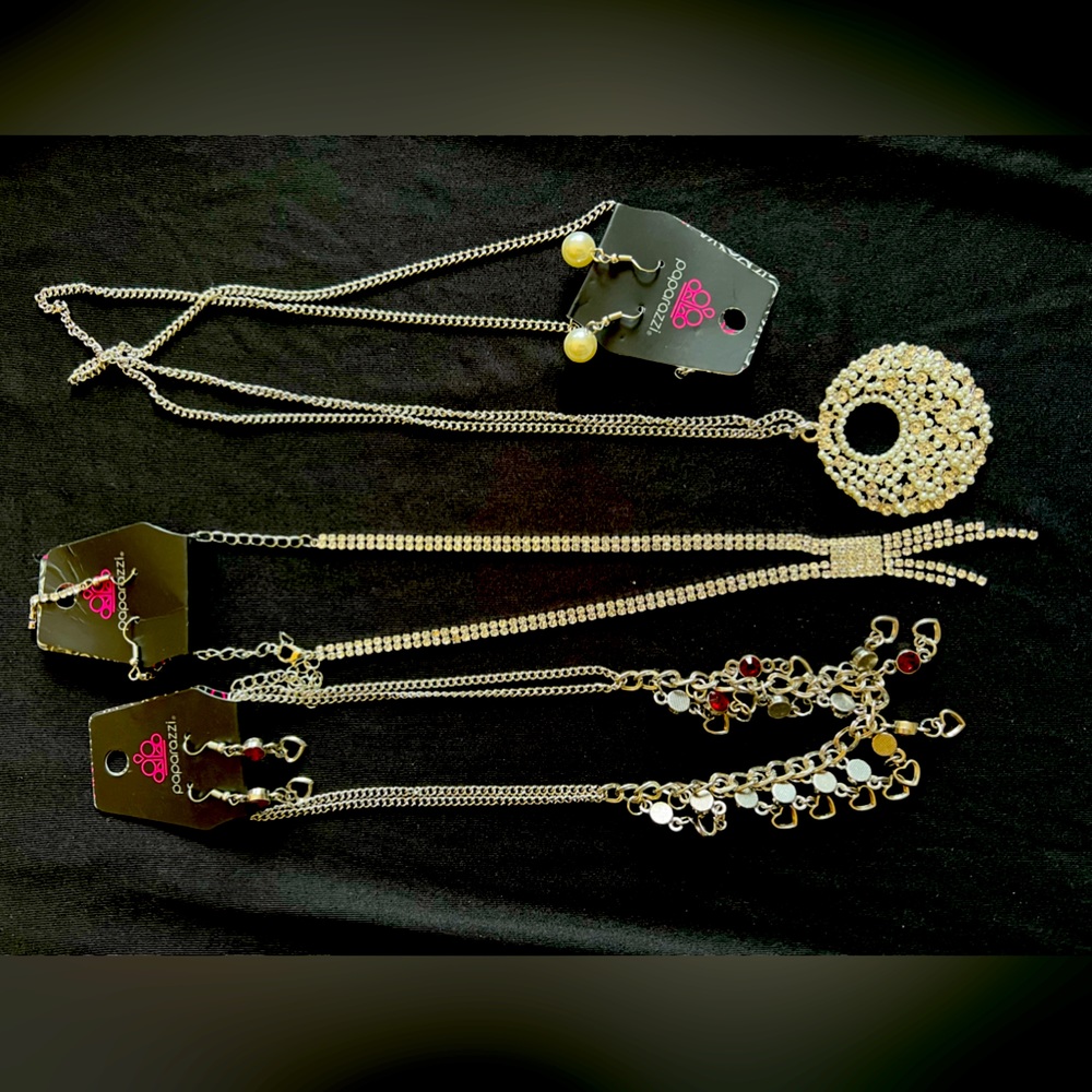 NWT!!! Paparazzi 3 earring and Necklace sets